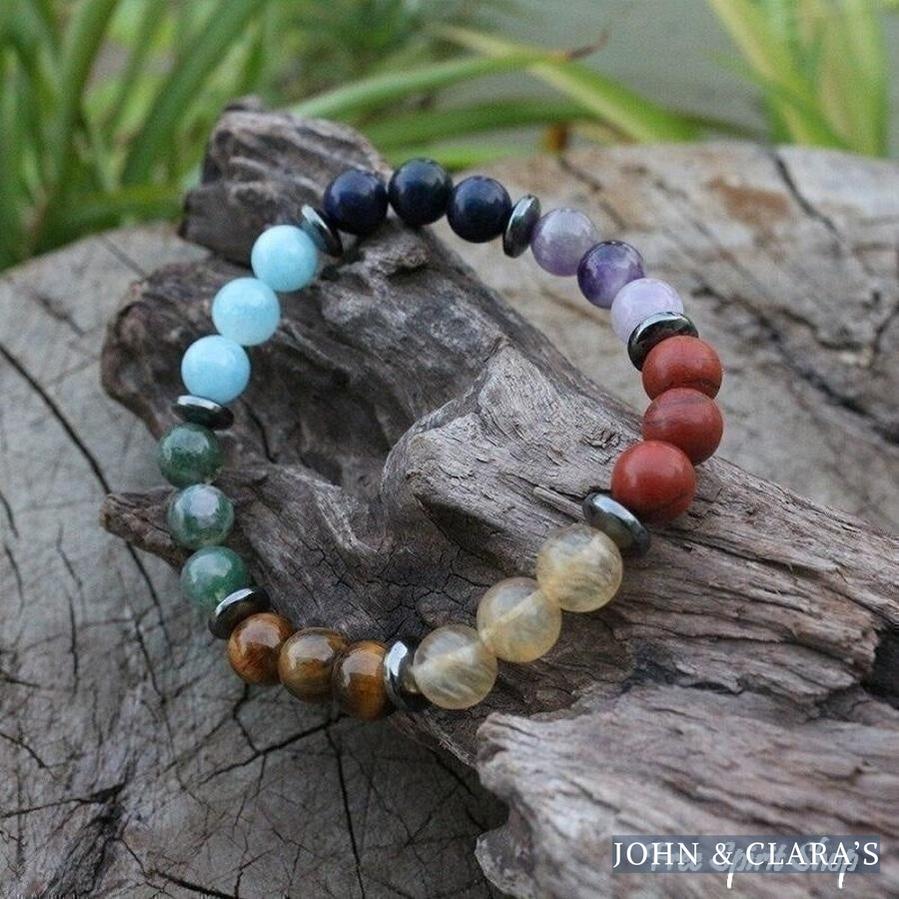 108 7 Chakras Natural Stone Mala Beads