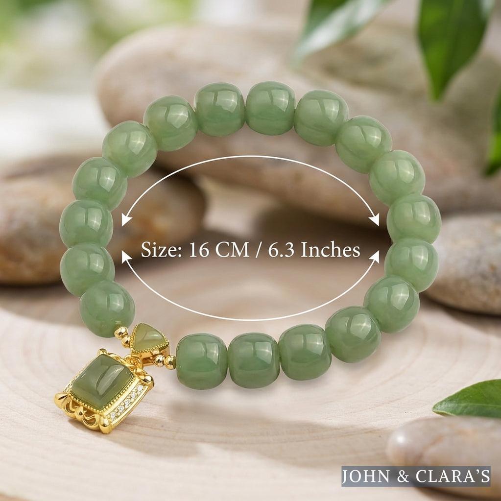 Royal Jade Pendant Bracelet