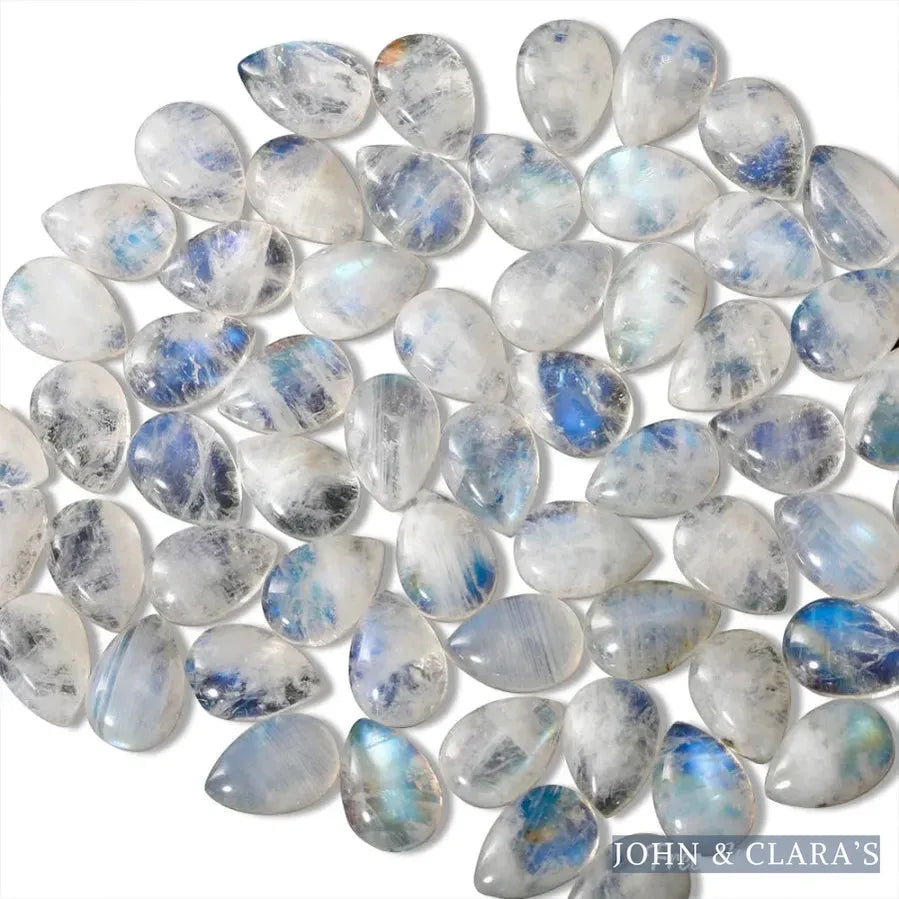 Moonstone Flower Earrings