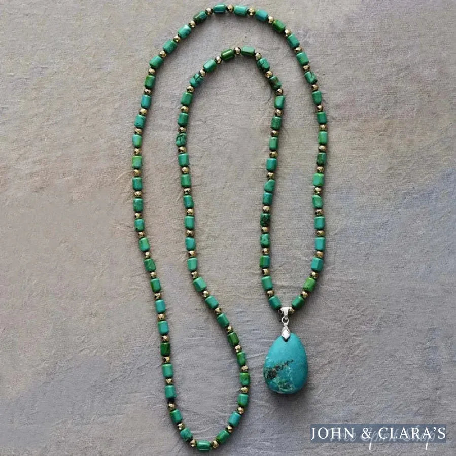Handmade Green Turquoise Necklace