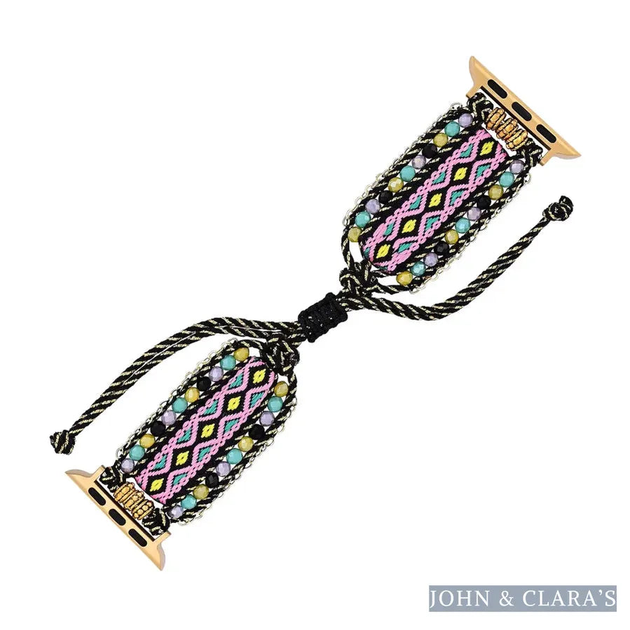 Aztec Dream Beaded Nylon Apple Watch Band