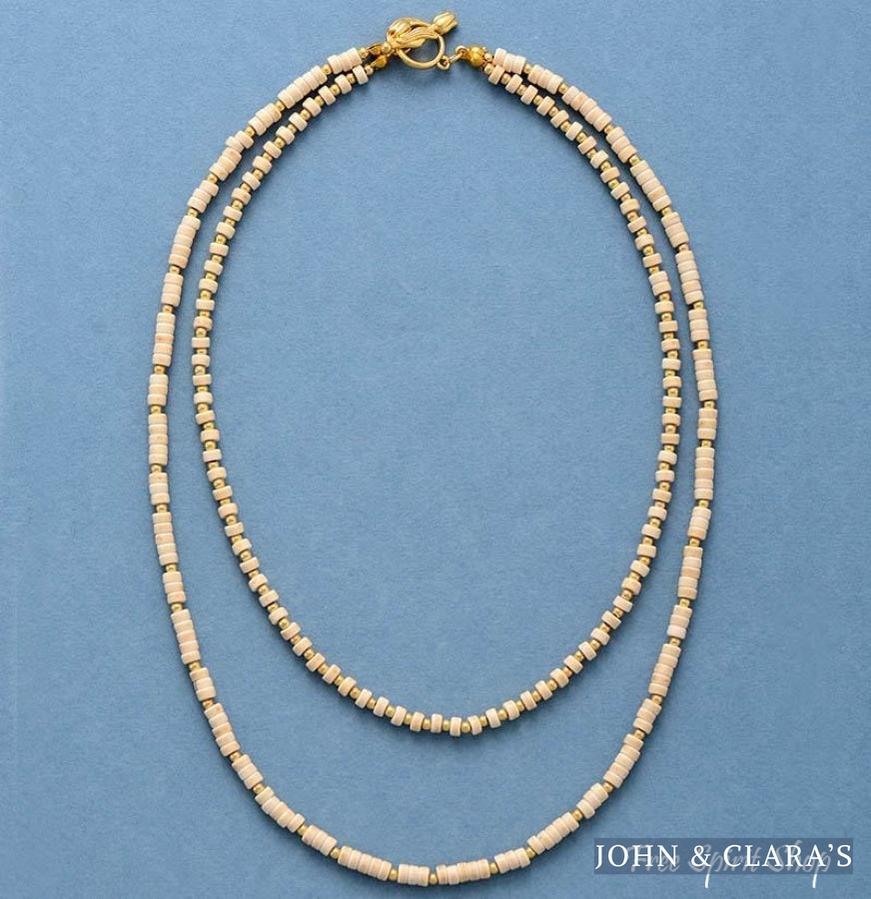 Handmade Turquoise Howlite Two Layer Necklace