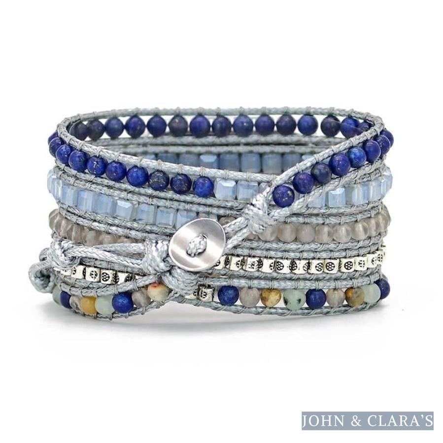 Natural Lapis Lazuli Beaded Apple Watch Band