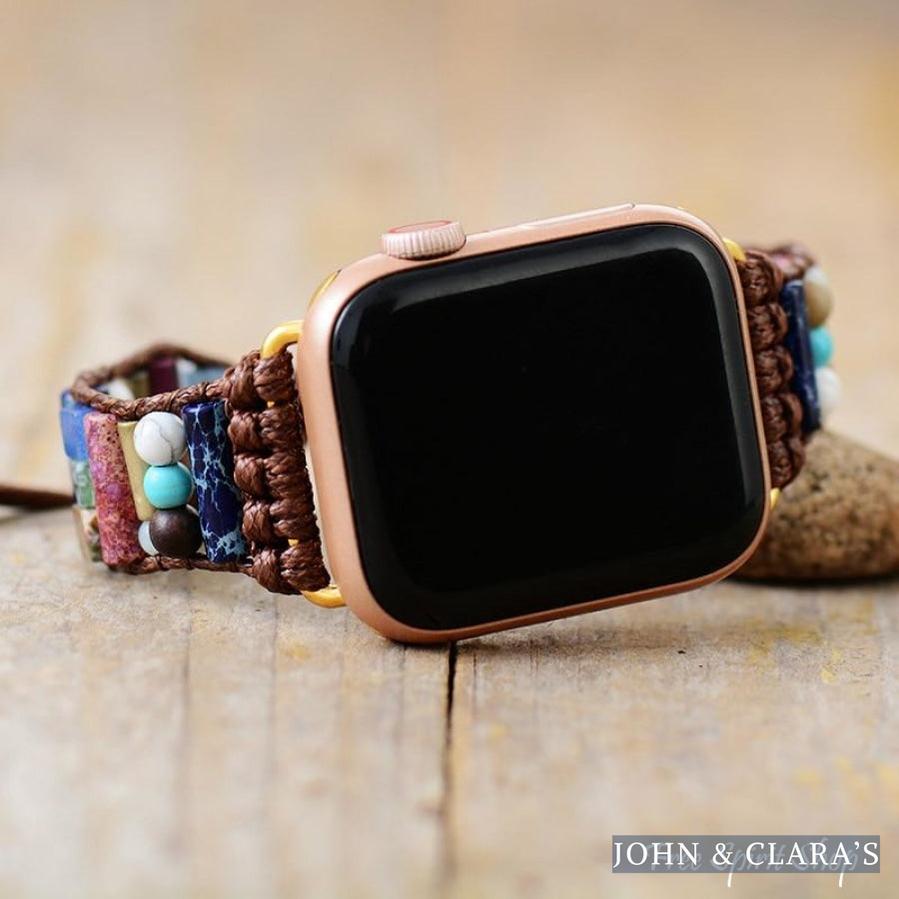Natural Mix Gemstone Apple Watch Strap