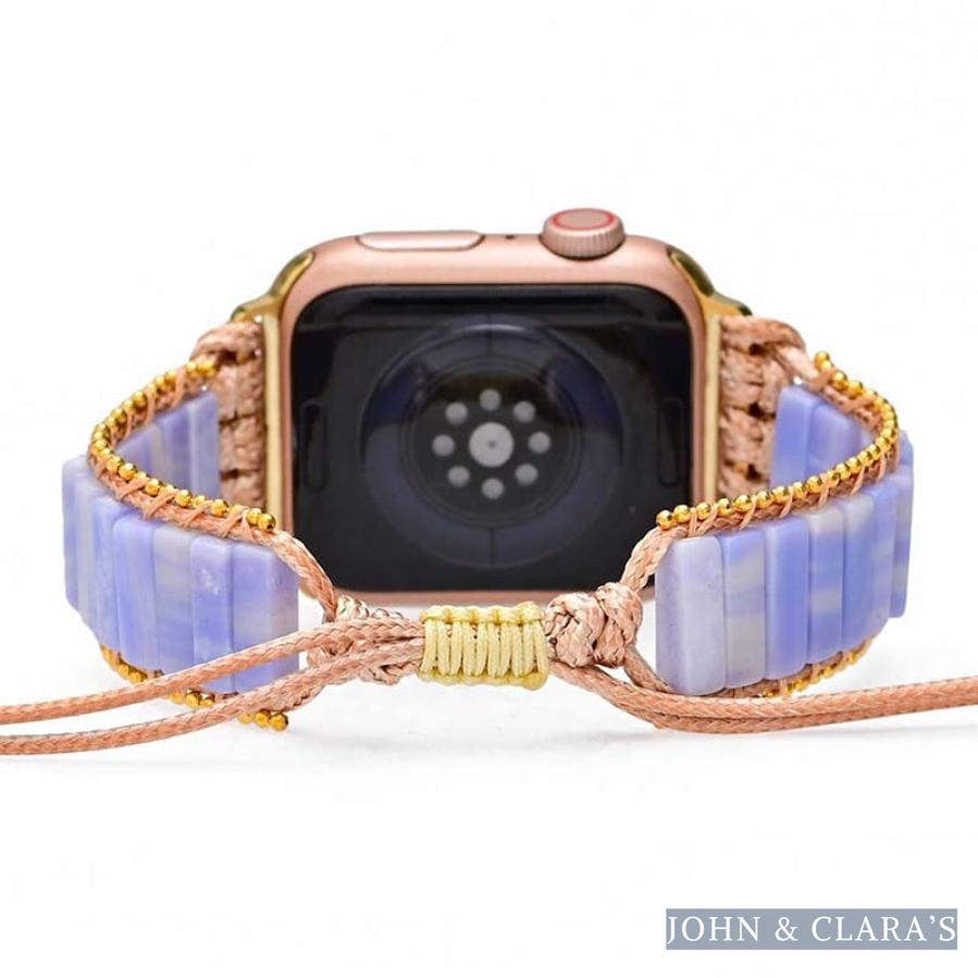 Natural Purple Agate Apple Watch Band