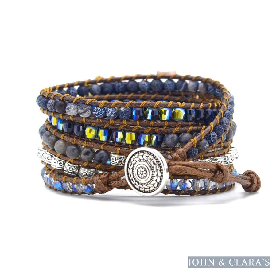 Natural Onyx & Labradorite Apple Watch Band