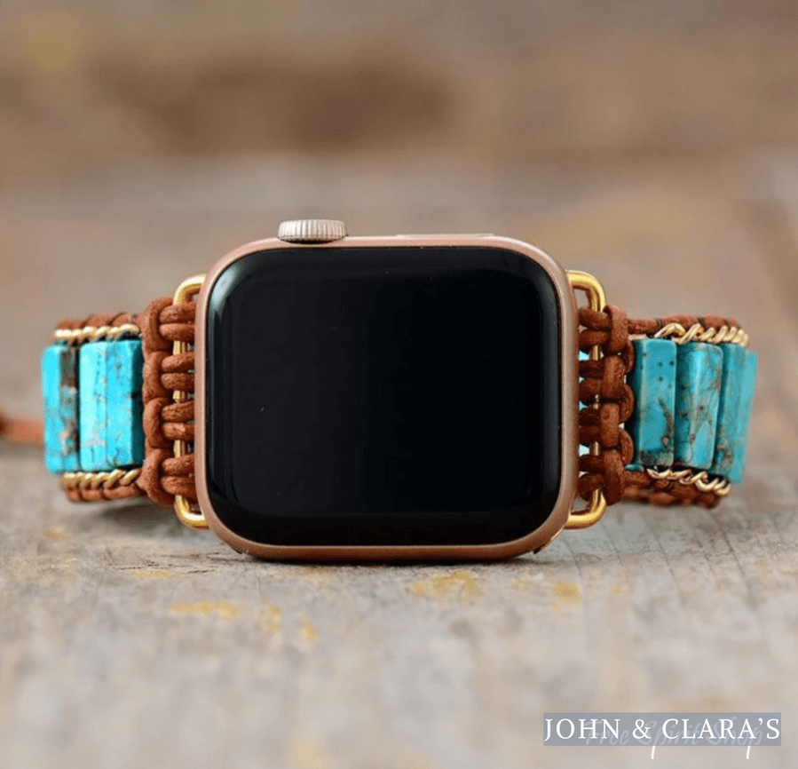 Turquoise Jasper Tube Apple Watch Band