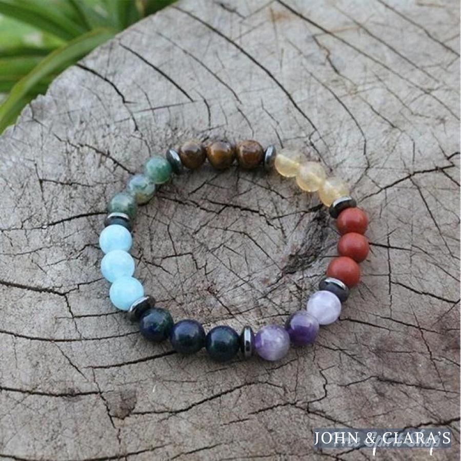 108 7 Chakras Natural Stone Mala Beads