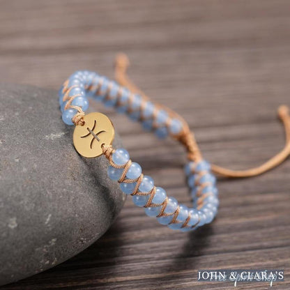 12 Zodiac Sign & Birthstone Charm Bracelets