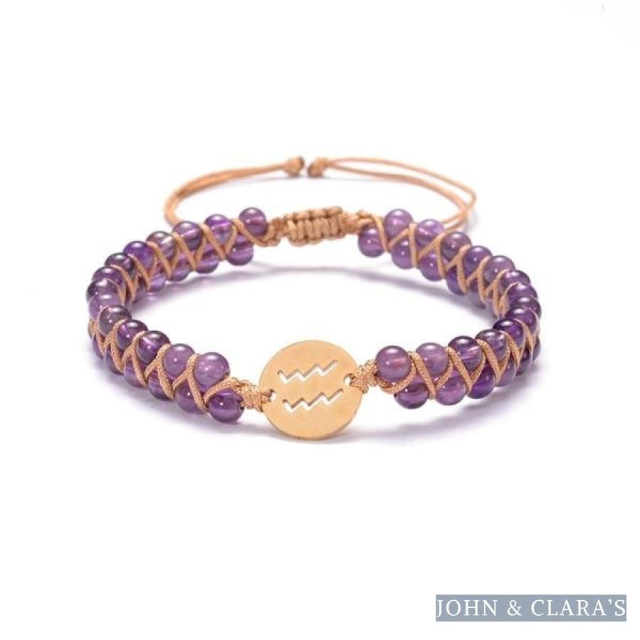 12 Zodiac Sign & Birthstone Charm Bracelets