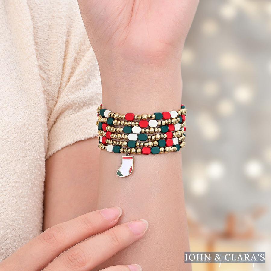 Festive Cheer Christmas Apple Watch Band in Red & Green