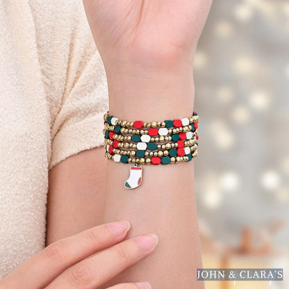 Festive Cheer Christmas Apple Watch Band in Red & Green