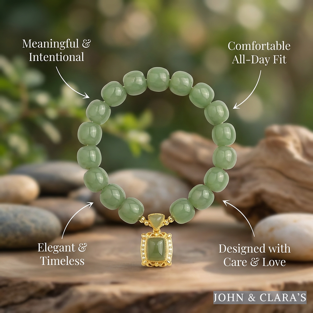 Royal Jade Pendant Bracelet
