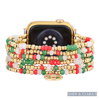 Christmas Charm Red & Green Apple Watch Band