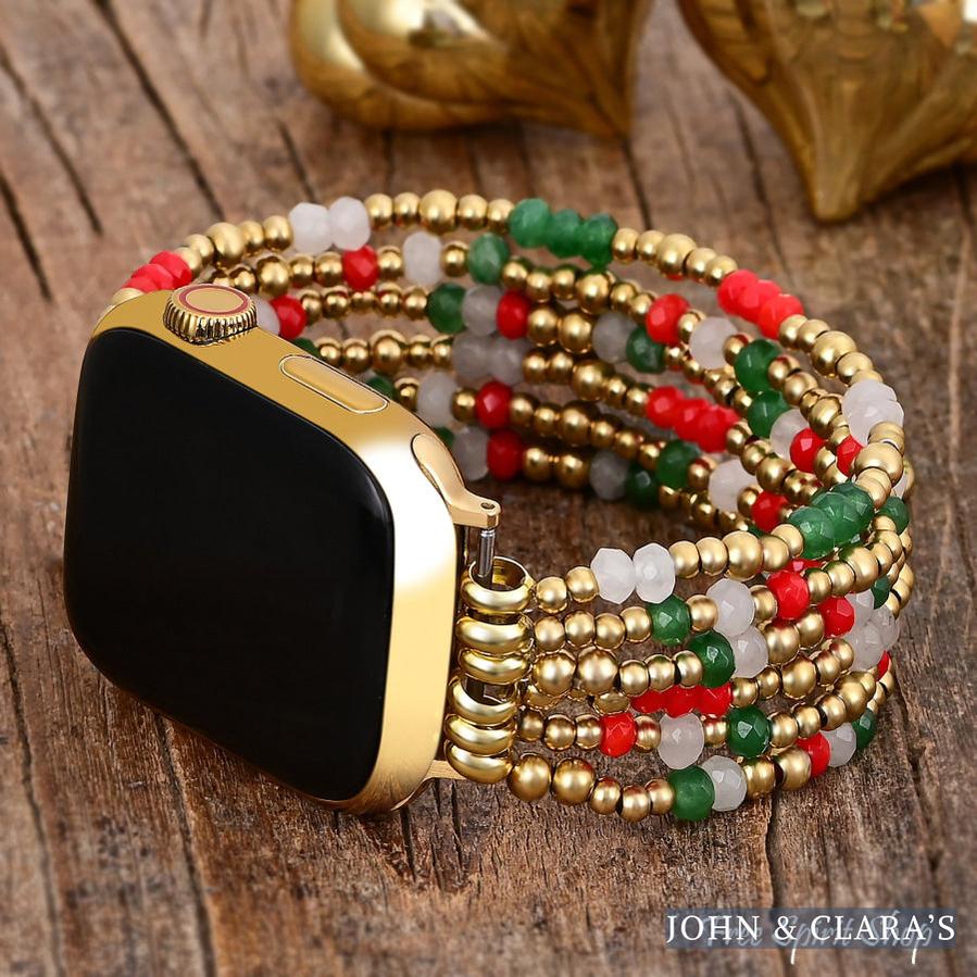 Christmas Charm Red & Green Apple Watch Band