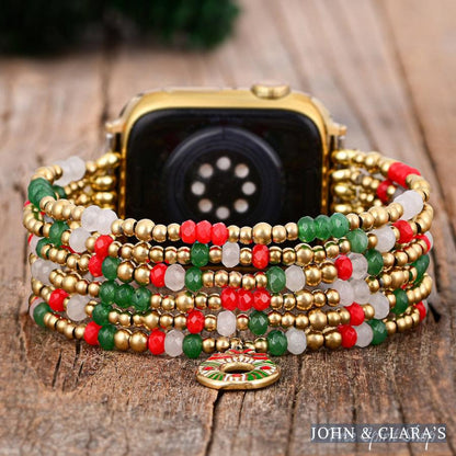 Christmas Charm Red & Green Apple Watch Band