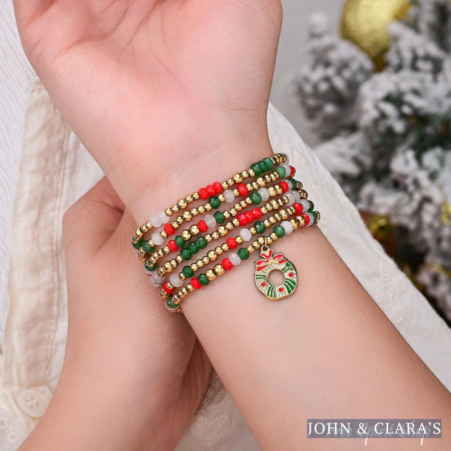 Christmas Charm Red & Green Apple Watch Band