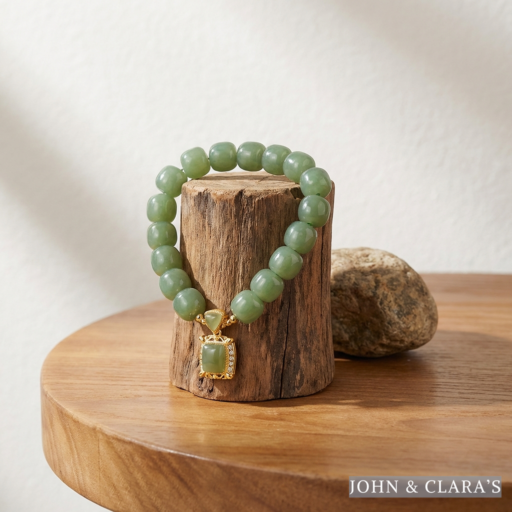 Royal Jade Pendant Bracelet