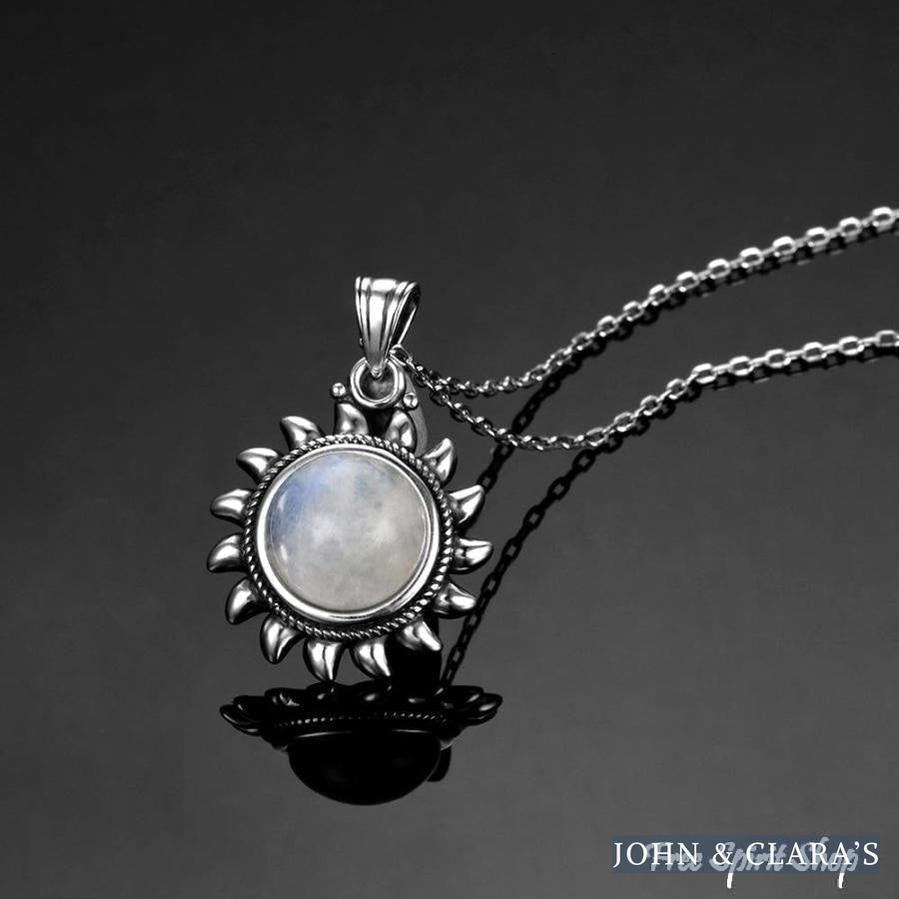 Natural Moonstone Sunshine Necklace