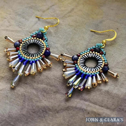 Ethnic Inspired Crystal Earrings