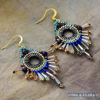 Ethnic Inspired Crystal Earrings