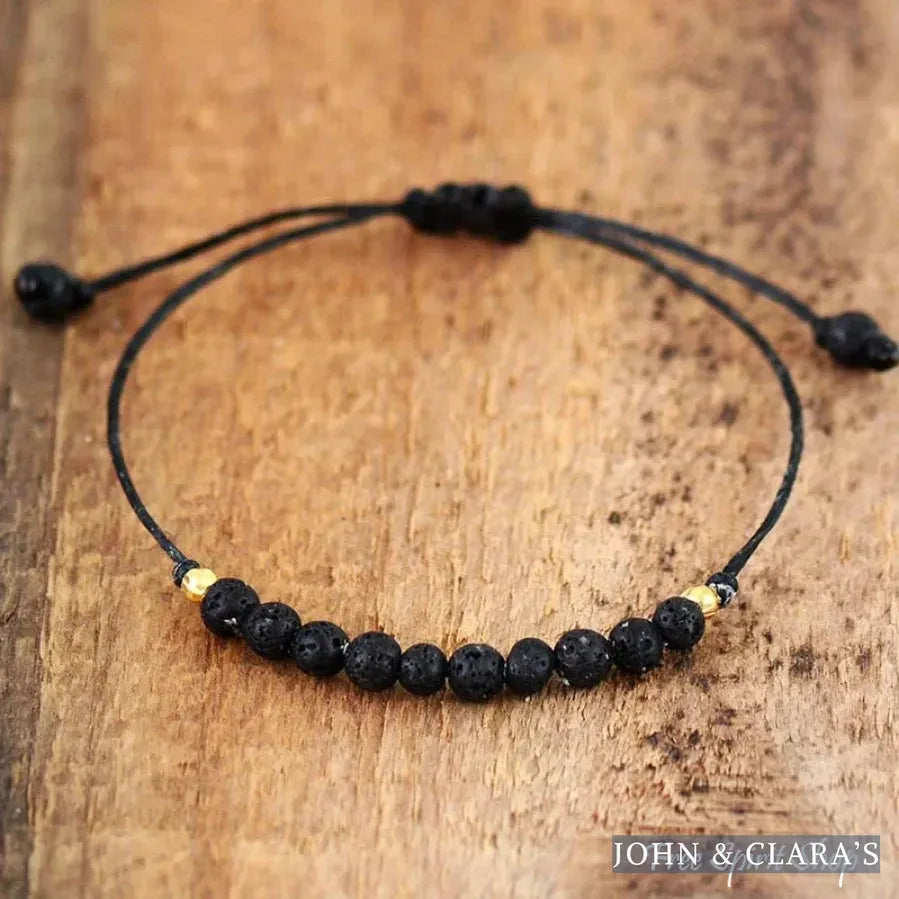 Natural Lava Stone Boho Bracelet