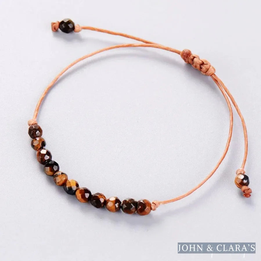 Natural Tiger Eye "Protection" Friendship Bracelet
