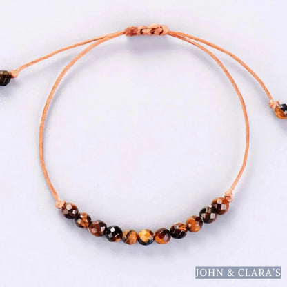 Natural Tiger Eye "Protection" Friendship Bracelet