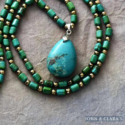 Handmade Green Turquoise Necklace