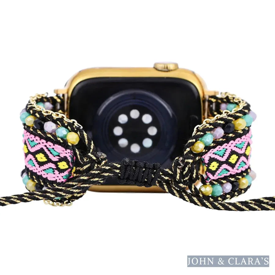 Aztec Dream Beaded Nylon Apple Watch Band