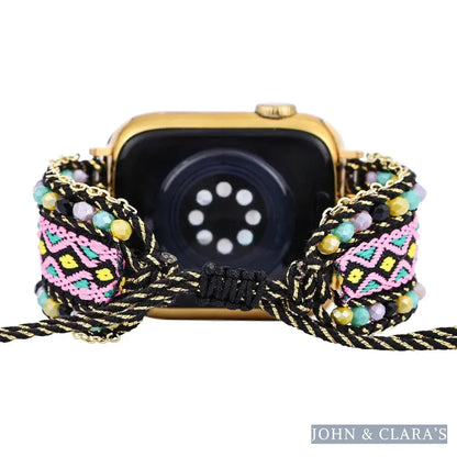 Aztec Dream Beaded Nylon Apple Watch Band
