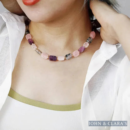 Natural Large Amazonite Gemstone Choker