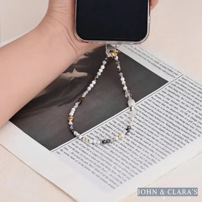 4-in-1 Natural Obsidian & Howlite Beaded Chain