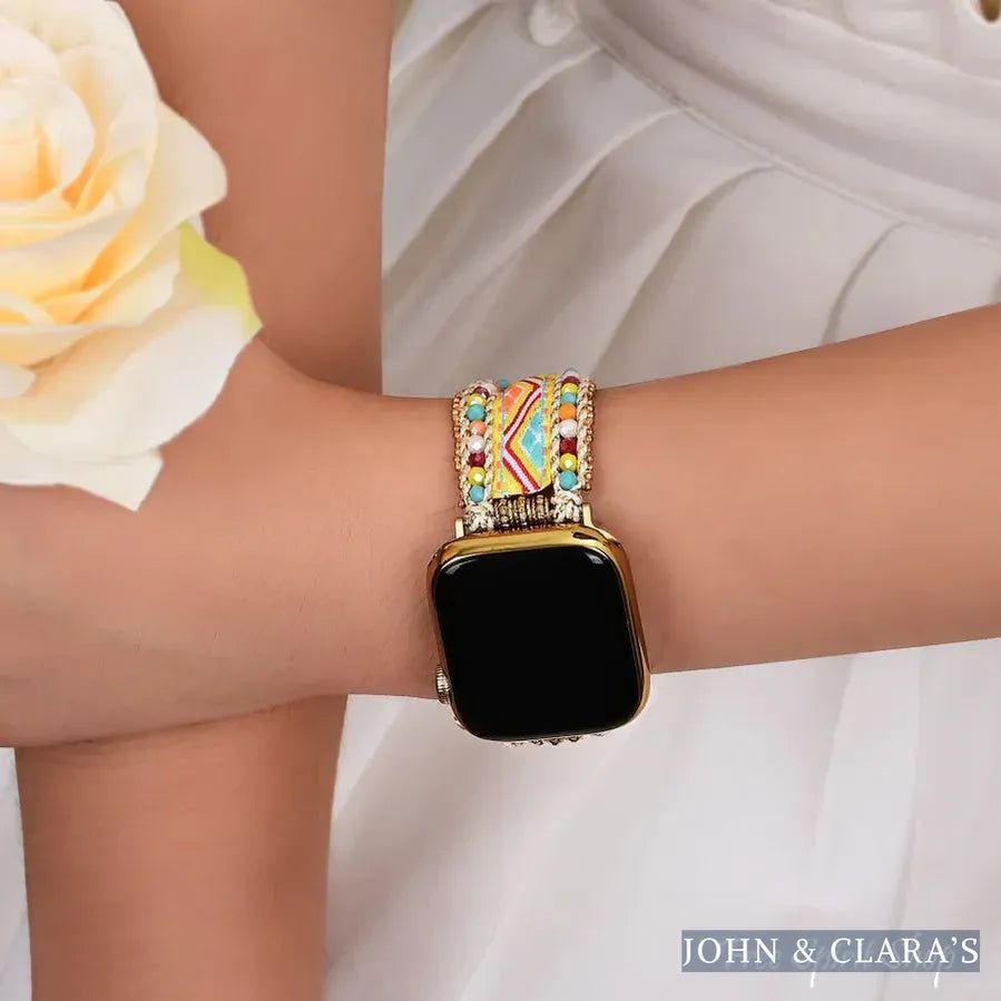 Boho Fiesta Braided Nylon Apple Watch Band