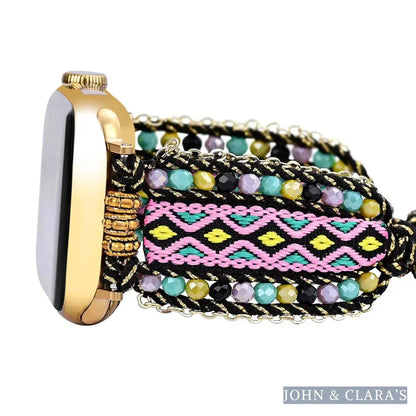 Aztec Dream Beaded Nylon Apple Watch Band
