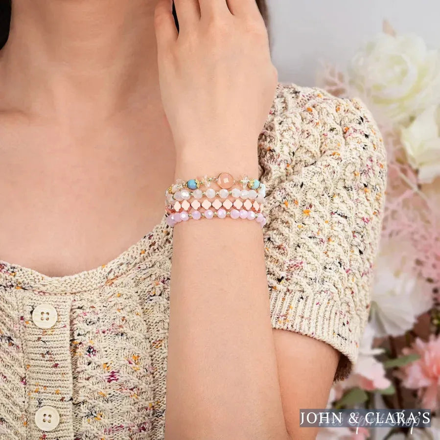 Blush Opal Bloom Beaded Apple Watch Band