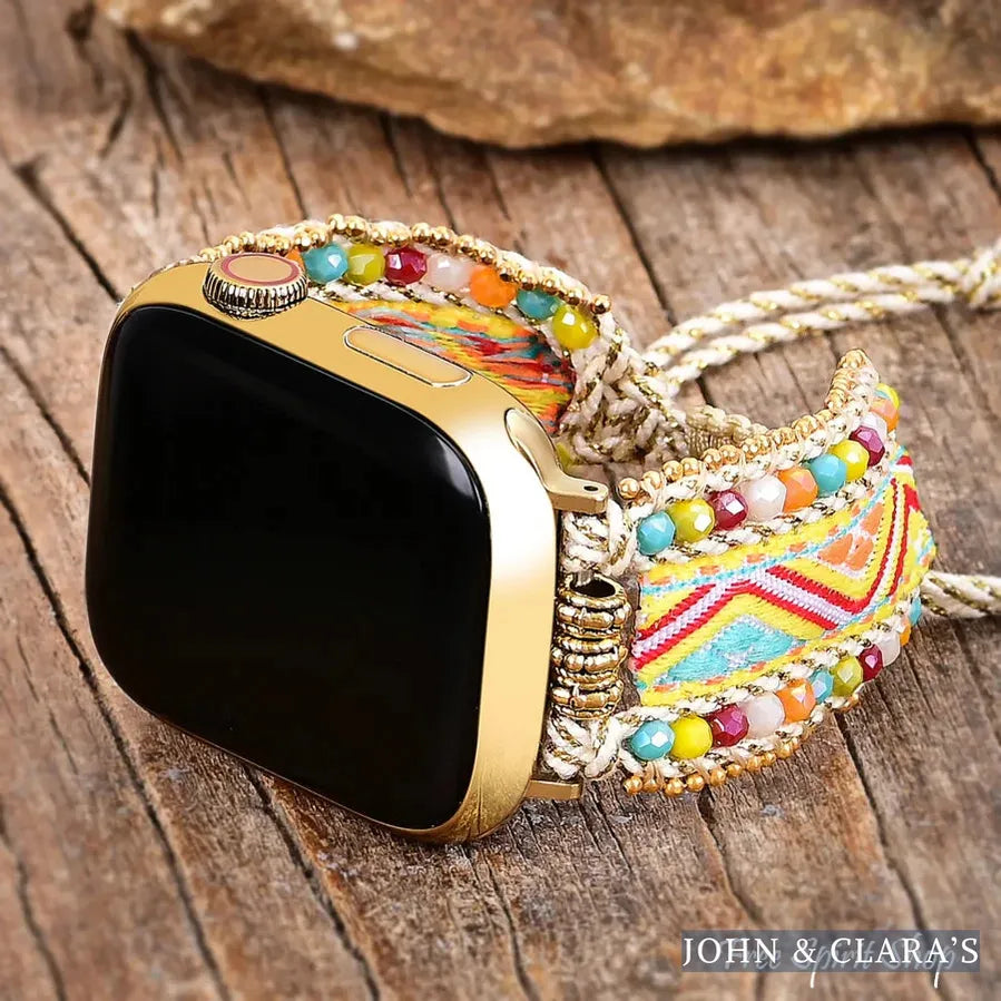 Boho Fiesta Braided Nylon Apple Watch Band