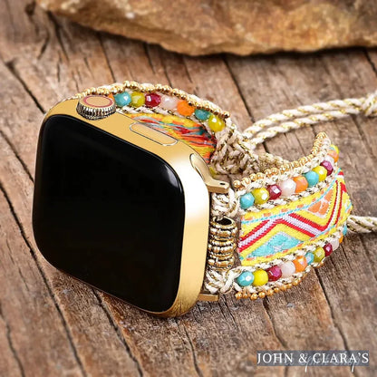 Boho Fiesta Braided Nylon Apple Watch Band