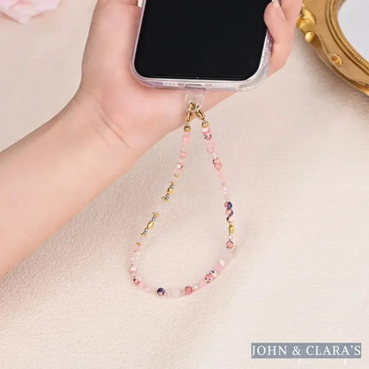 4-in-1 Natural Rose Quartz & Rhodonite Beaded Chain