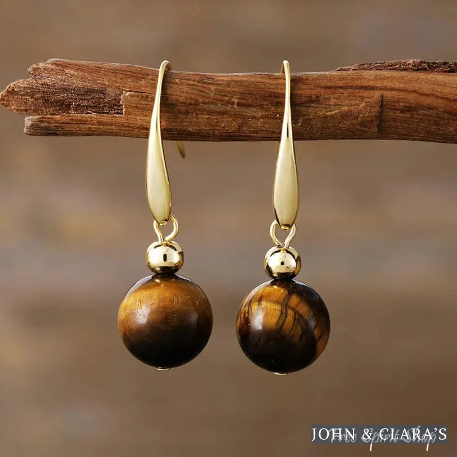 Bold Natural Tiger Eye Large Gemstone Bead Choker