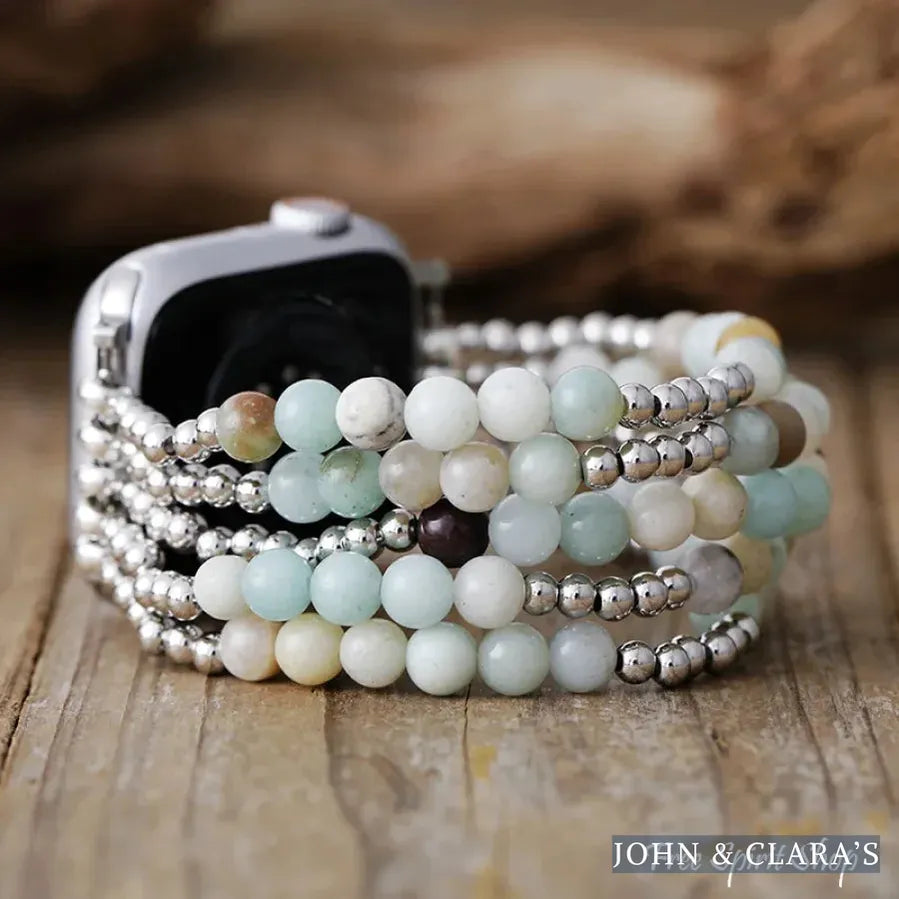 Frosted Winter Amazonite Apple Watch Band