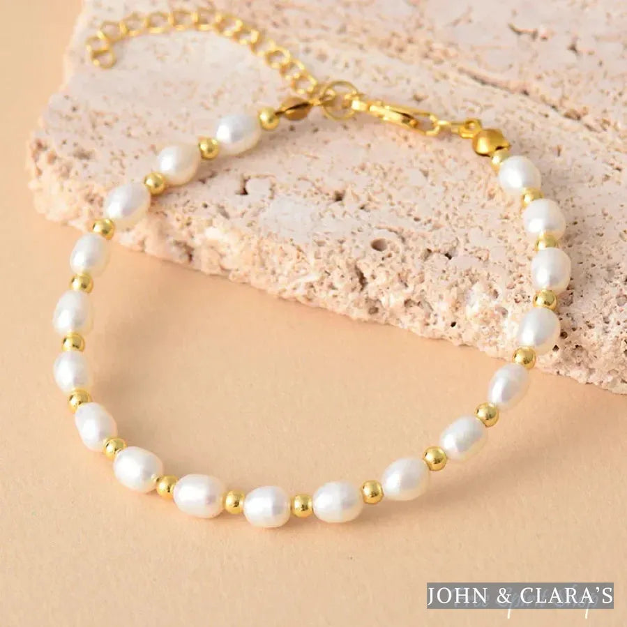 Natural Freshwater Pearl Chain Bracelet
