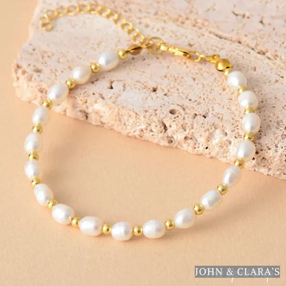 Natural Freshwater Pearl Chain Bracelet