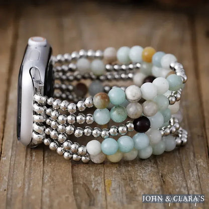 Frosted Winter Amazonite Apple Watch Band