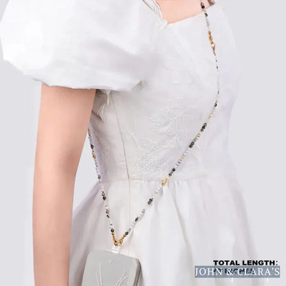 4-in-1 Natural Obsidian & Howlite Beaded Chain