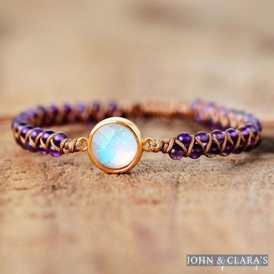 Amethyst & Opal Friendship Bracelet