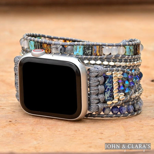 Blue Sodalite & Mixed Beads Apple Watch Band