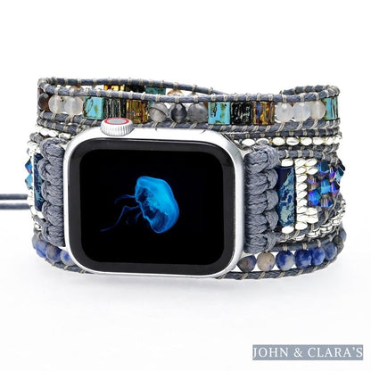 Blue Sodalite & Mixed Beads Apple Watch Band