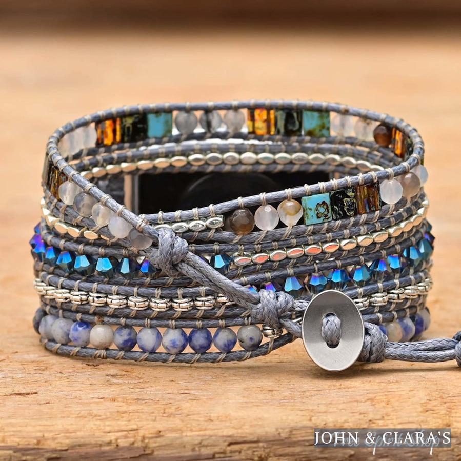 Blue Sodalite & Mixed Beads Apple Watch Band
