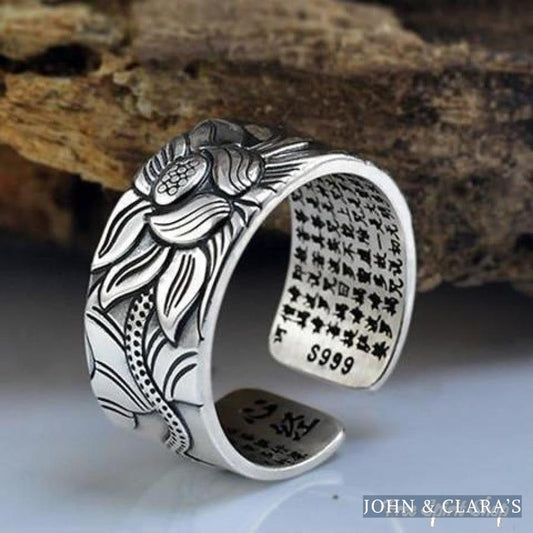 Buddhist Lotus Flower Ring